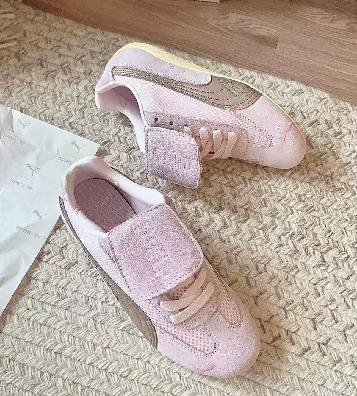 PUMA סניקרס נהיגה זמש-רשת עם לשונית סקוץ׳ – תמונה 10