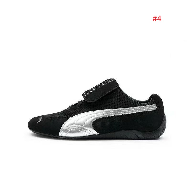 PUMA סניקרס נהיגה זמש-רשת עם לשונית סקוץ׳ – תמונה 5