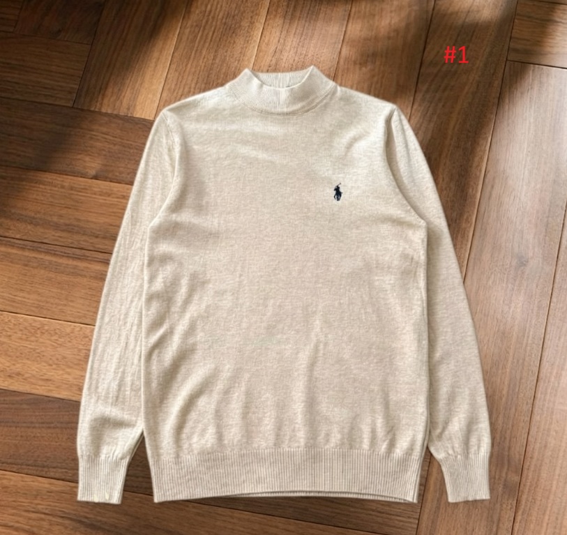 Polo Ralph Lauren סריג חצי-גולף לגברים עם לוגו Pony – תמונה 2