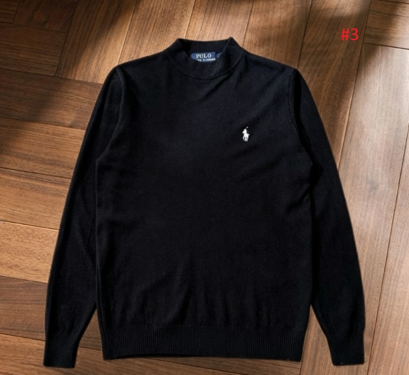 Polo Ralph Lauren סריג חצי-גולף לגברים עם לוגו Pony – תמונה 4