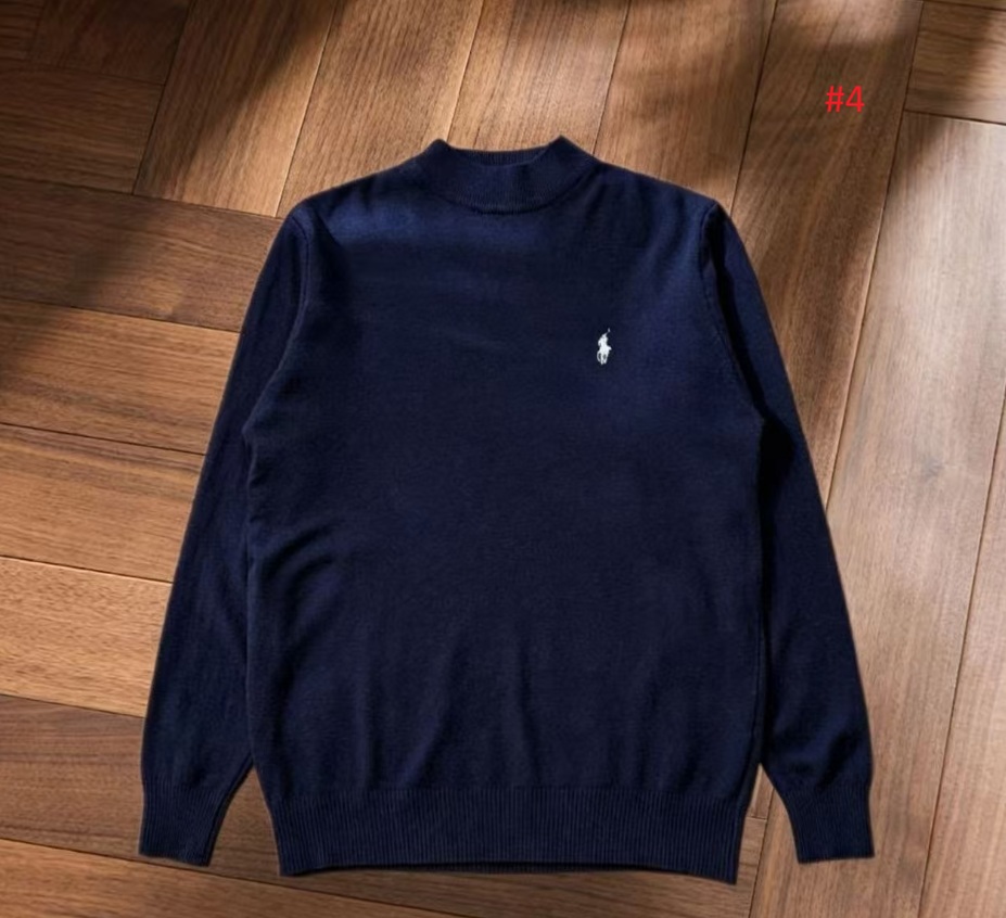 Polo Ralph Lauren סריג חצי-גולף לגברים עם לוגו Pony – תמונה 5