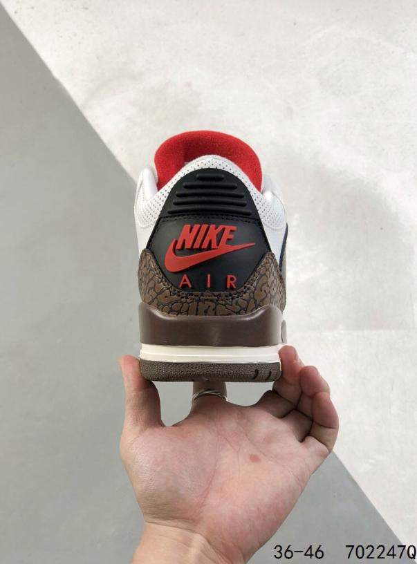 Nike Air Jordan 3 סניקרס כדורסל עם Swoosh – תמונה 5