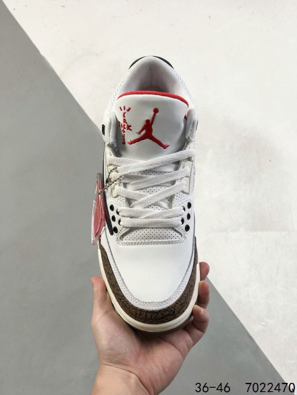 Nike Air Jordan 3 סניקרס כדורסל עם Swoosh – תמונה 4
