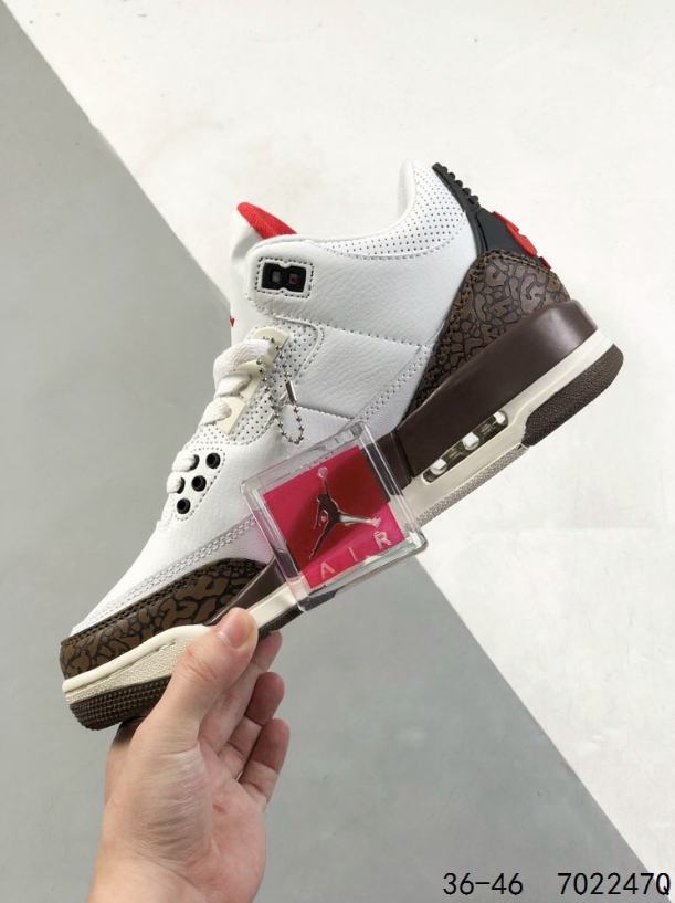 Nike Air Jordan 3 סניקרס כדורסל עם Swoosh – תמונה 3