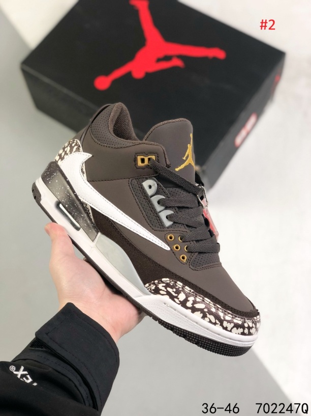 Nike Air Jordan 3 סניקרס כדורסל עם Swoosh – תמונה 7