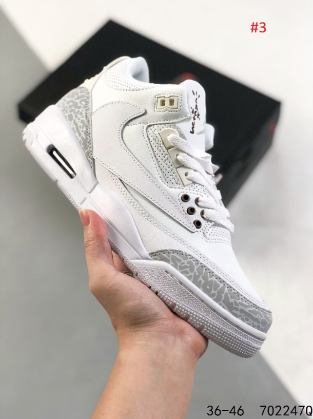 Nike Air Jordan 3 סניקרס כדורסל עם Swoosh – תמונה 9
