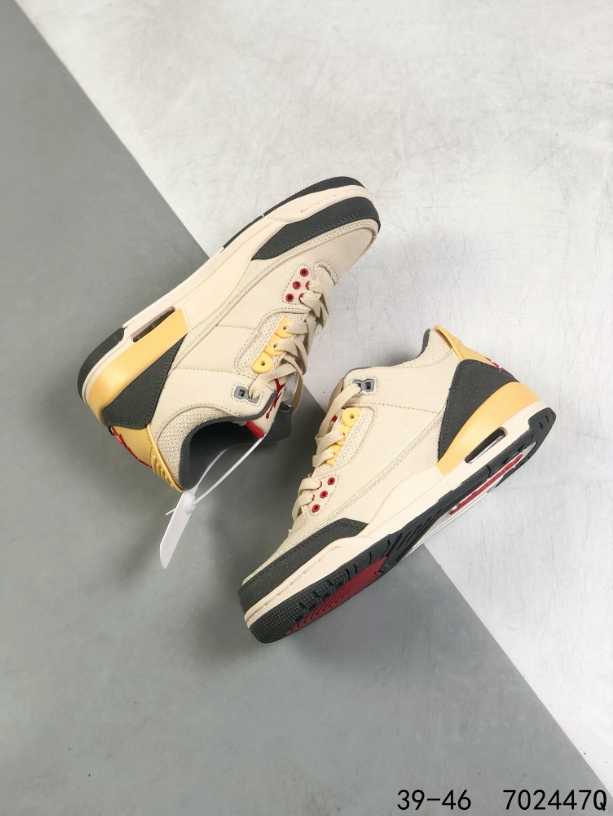 Jordan סניקרס Air Jordan 3 בד קנבס – תמונה 5