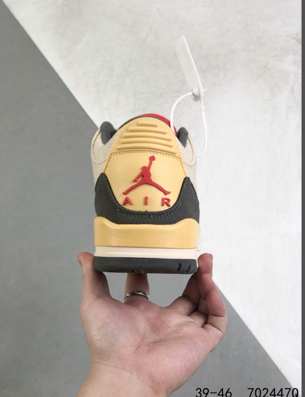 Jordan סניקרס Air Jordan 3 בד קנבס – תמונה 4