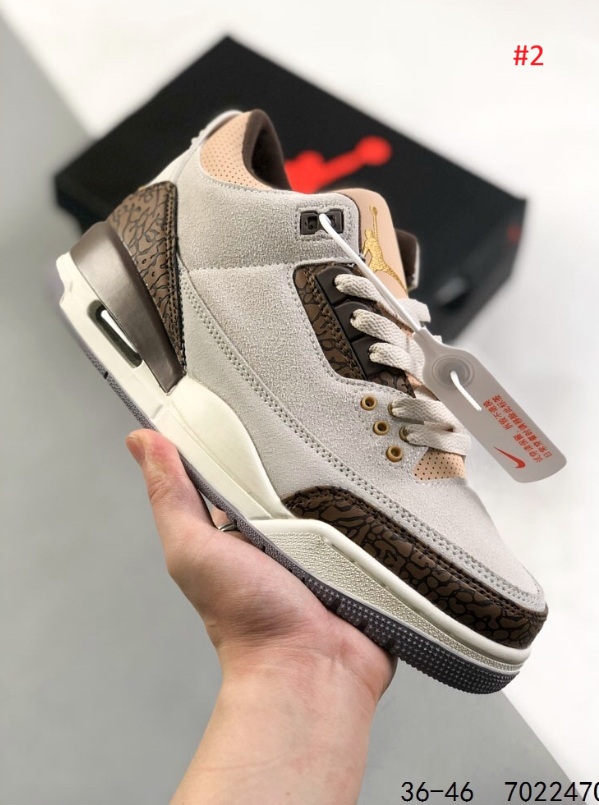 Jordan סניקרס Air Jordan 3 בד קנבס – תמונה 6