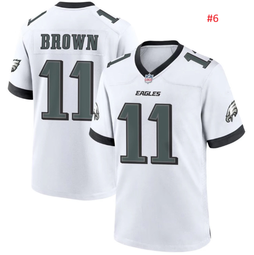 חולצת אוהדים Philadelphia Eagles בלבן, חזית וגב עם מספר 11