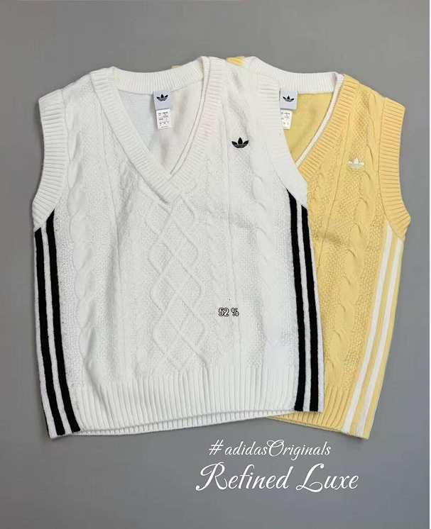 adidas Originals וסט סרוג 3‑Stripes בצווארון V – תמונה 5