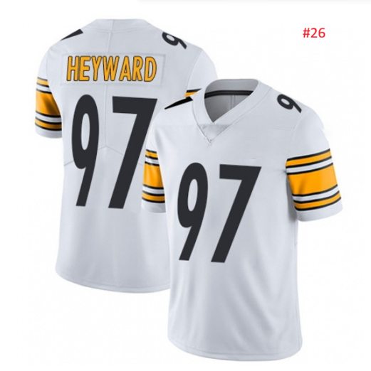 חולצת פוטבול אוהדים לבנה, HEYWARD מספר 97 – זווית נוספת