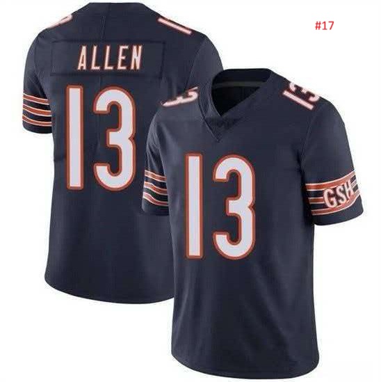 ג'רזי פוטבול Chicago Bears כחול כהה, ALLEN 13, תצוגה מזווית