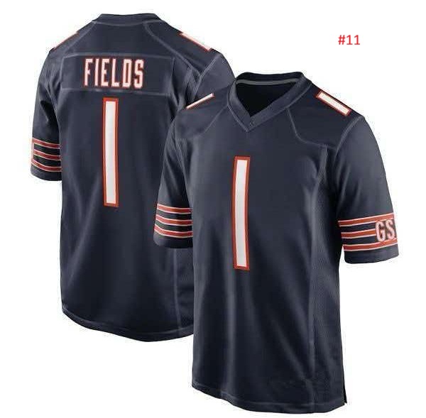 ג'רזי פוטבול Chicago Bears כחול כהה, FIELDS 1, בד רשת צדדי