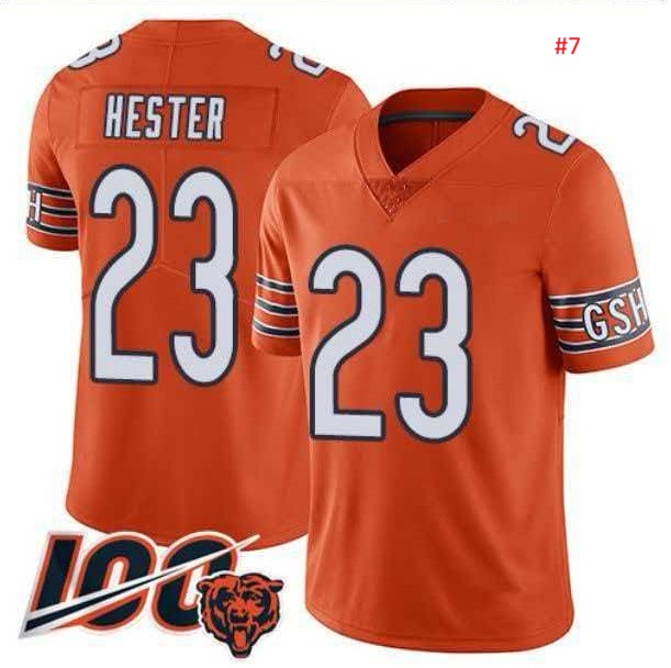 ג'רזי פוטבול Chicago Bears כתום, HESTER 23, עיצוב חגיגות 100