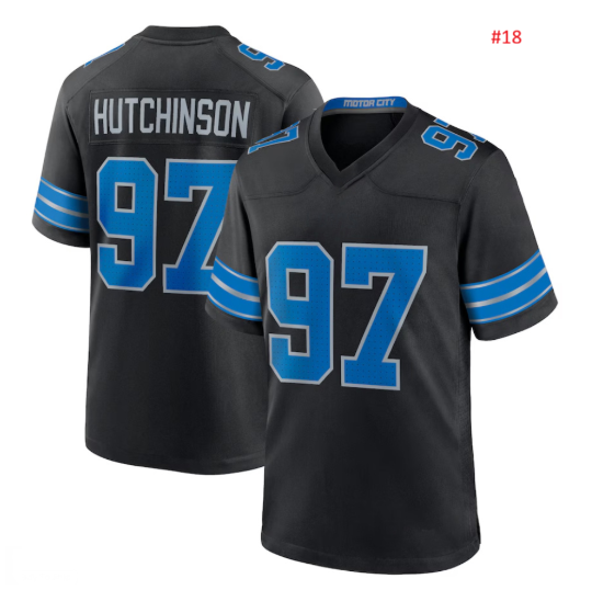 חולצת אוהדים Detroit Lions לגברים עם שם/מספר שחקן – תמונה 19