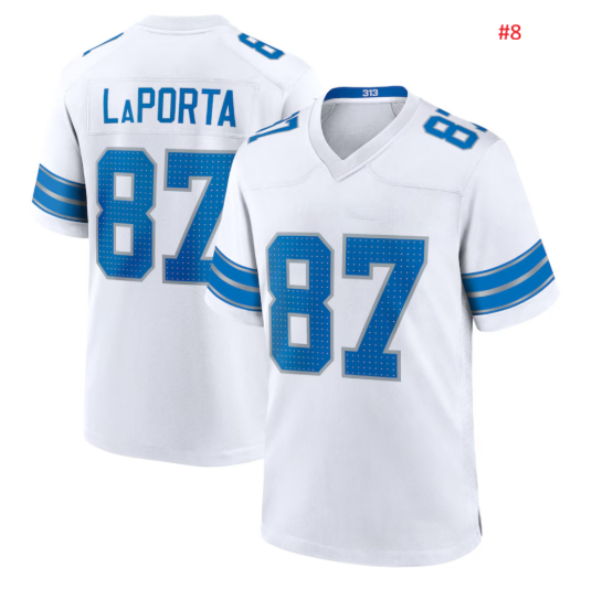 חולצת אוהדים Detroit Lions לגברים עם שם/מספר שחקן – תמונה 9