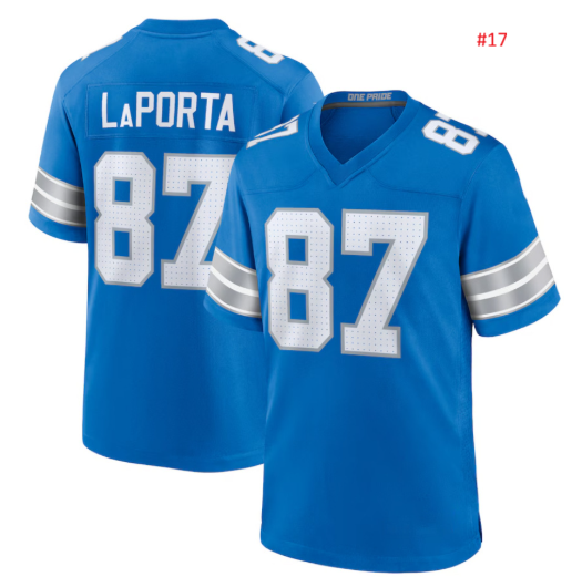 חולצת אוהדים Detroit Lions לגברים עם שם/מספר שחקן – תמונה 18