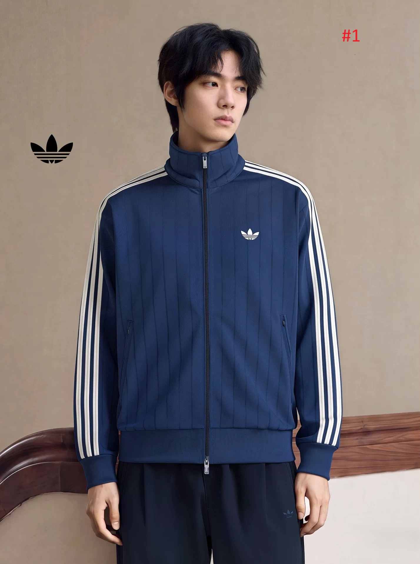adidas Originals ג'קט טרנינג 3‑Stripes קלאסי – תמונה 2