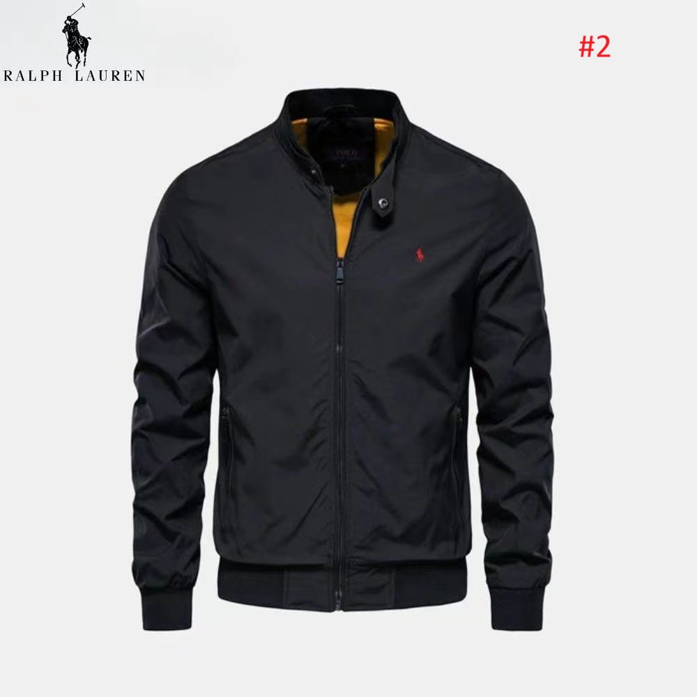 ז'קט בומבר לגברים Ralph Lauren בצבע שחור, תצוגה מלפנים