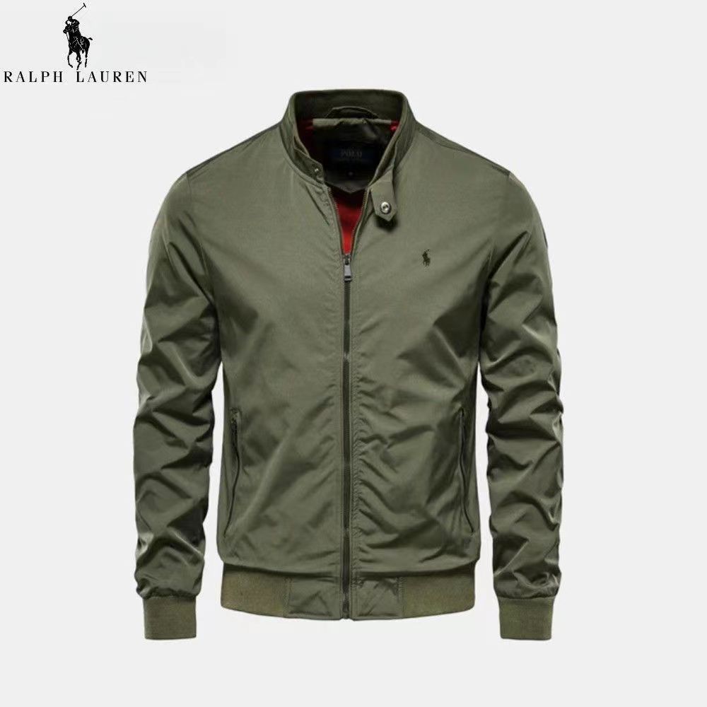 Ralph Lauren ז'קט בומבר לגברים עם צווארון עומד זמין במידות גדולות Ralph Lauren ז'קט בומבר לגברים עם צווארון עומד זמין במידות גדולות
