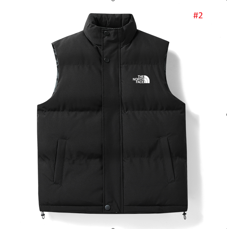 וסט מרופד The North Face בצבע שחור, מבט קדמי