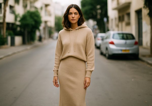 חליפת סריג חצאית לנשים: המדריך לבחירה נכונה לחורף הישראלי (מידות, בדים וסטיילינג)