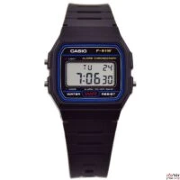 שעון יד אנלוגי שחור יוניסקס קסיו Casio F-91W-1/WM-1B/3A/7A