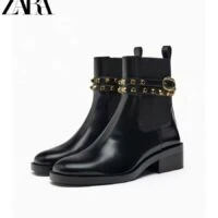 מגפי נשים קלאסיות שרוכים בהשראת זארה ZARA