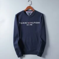 חולצת פוטר שרוול ארוך גברים טומי היליפיגר TOMMY HILFIGER