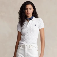 סוודר צמות קצר לנשים פולו ראלף לורן Ralph Lauren