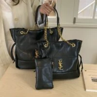 תיק יד עם נרתיק תואם לנשים איב סאן לורן Yves Saint Laurent