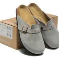 כפכפי בירקנשטוק Birkenstock עור סגורות לגברים ונשים
