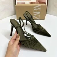 נעלי נשים עקב רצועות בהשראת זארה ZARA