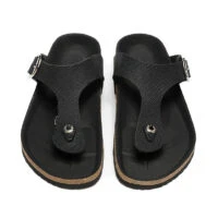 כפכפי אצבע שחורות נשים גברים בירקנשטוק Birkenstock