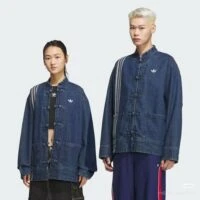 ז'קט ג'ינס מחוייט אדידס ADIDAS לנשים