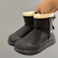 UGG מגפוני חורף לילדים מרופדים עם רוכסן