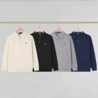 Polo Ralph Lauren חולצת פולו ארוכה לגברים Stretch Slim Fit