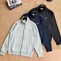 LACOSTE ז'קט טרנינג רוכסן מלא לגברים