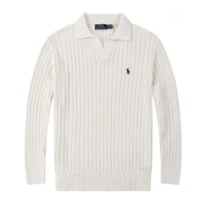 Polo Ralph Lauren סוודר פולו סרוג ריב לגברים