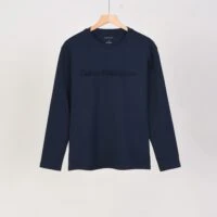 Calvin Klein Jeans טי-שירט לוגו שרוול ארוך לגברים