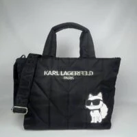KARL LAGERFELD תיק טוט מרופד עם רצועת כתף