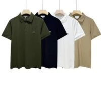 Lacoste חולצת פולו לגברים קצרה עם לוגו