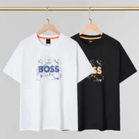 BOSS חולצת טי לוגו שיש