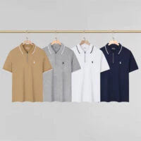 Polo Ralph Lauren חולצת פולו רוכסן לגברים
