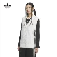 adidas Originals וסט סרוג 3‑Stripes בצווארון V